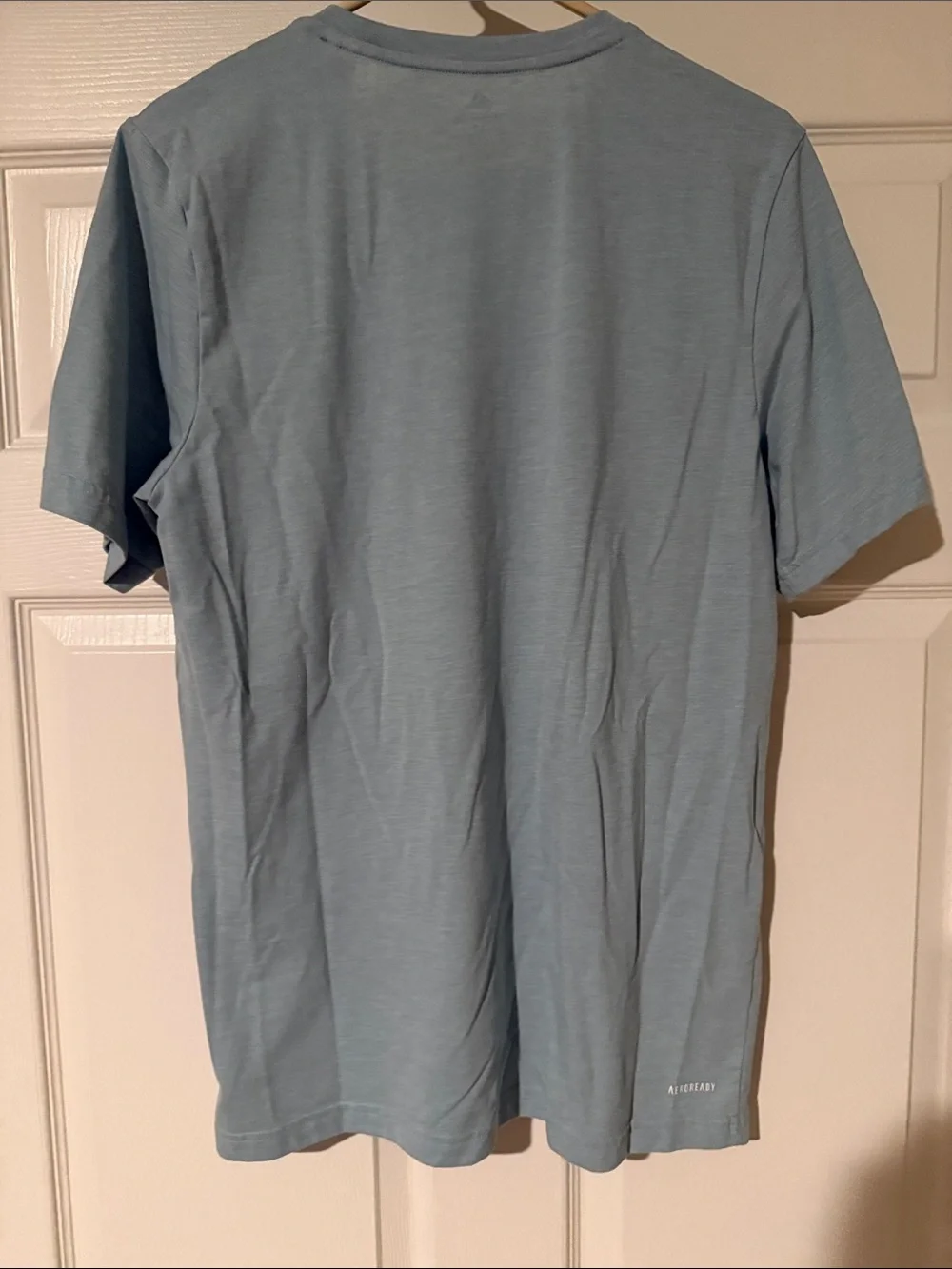 adidas Men’s Pale Blue Short-Sleeve Athletic Tee